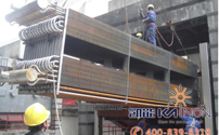320MW低溫省煤器安裝現(xiàn)場