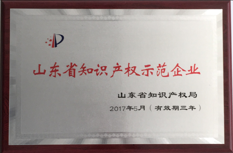 凱能科技榮獲山東省知識產(chǎn)權(quán)示范企業(yè)榮譽稱號